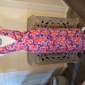 Vibrant Floral V-Neck Maxi Dress